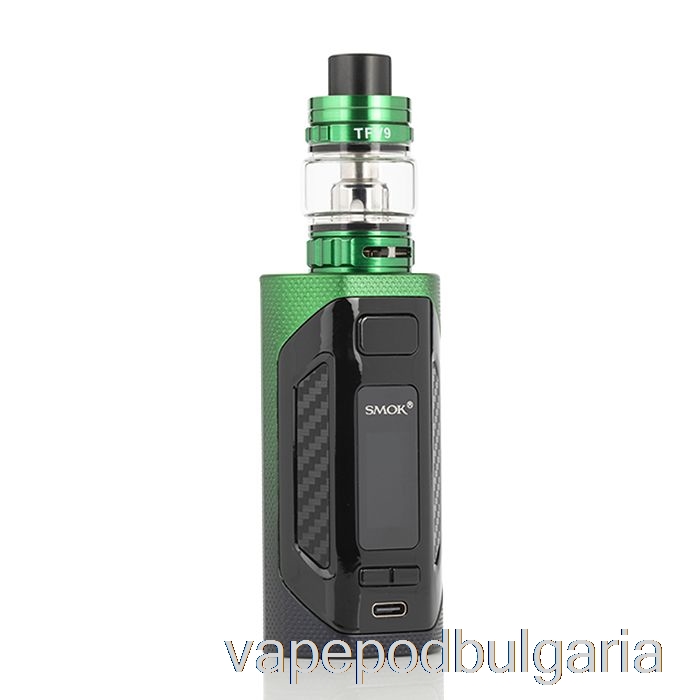Vape 10000 Дръпки Smok Rigel 230w Starter Kit черен зелен